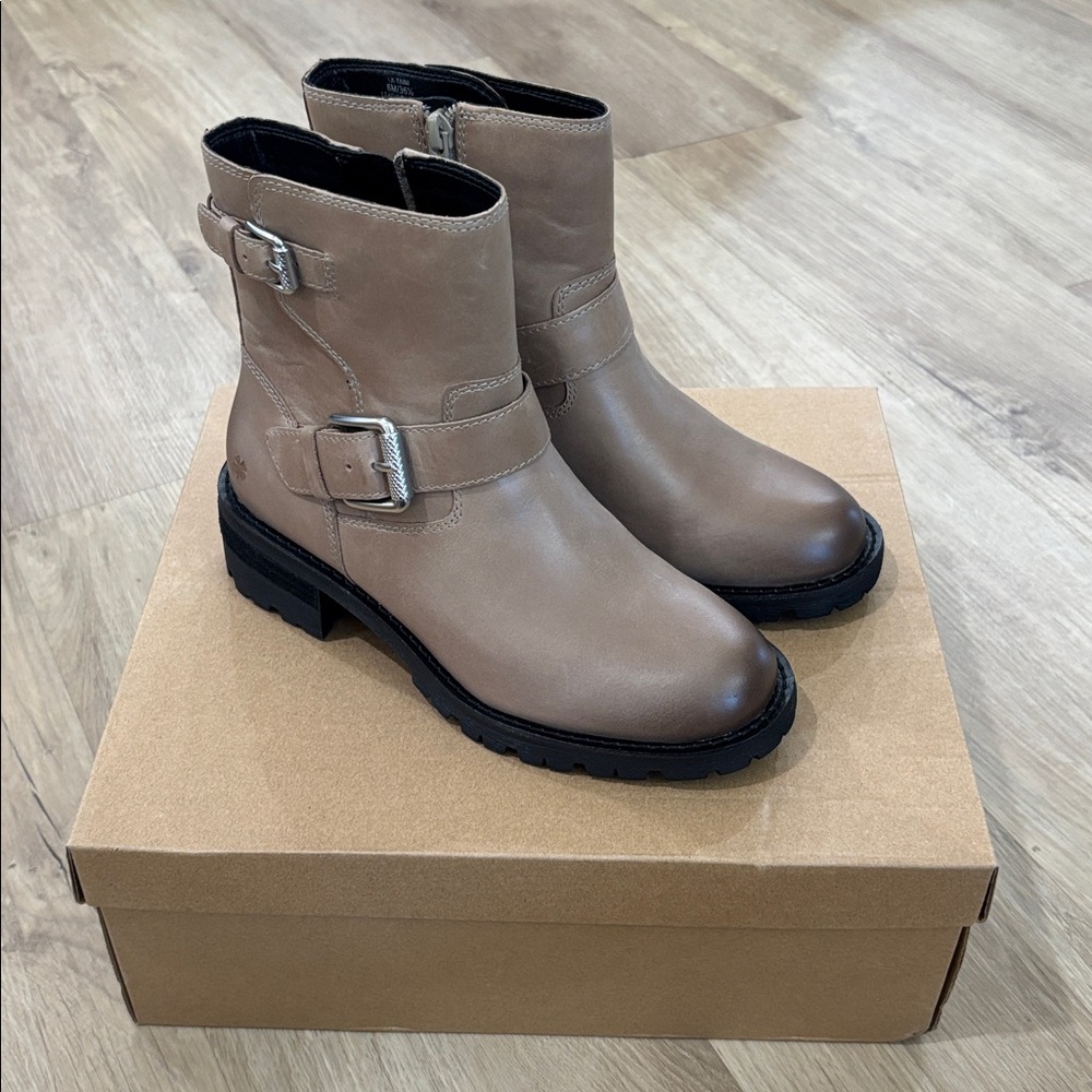 NEW Women’s Lucky Brand LK Taini Leather Motorcycle Bootie - Picture 6 of 7